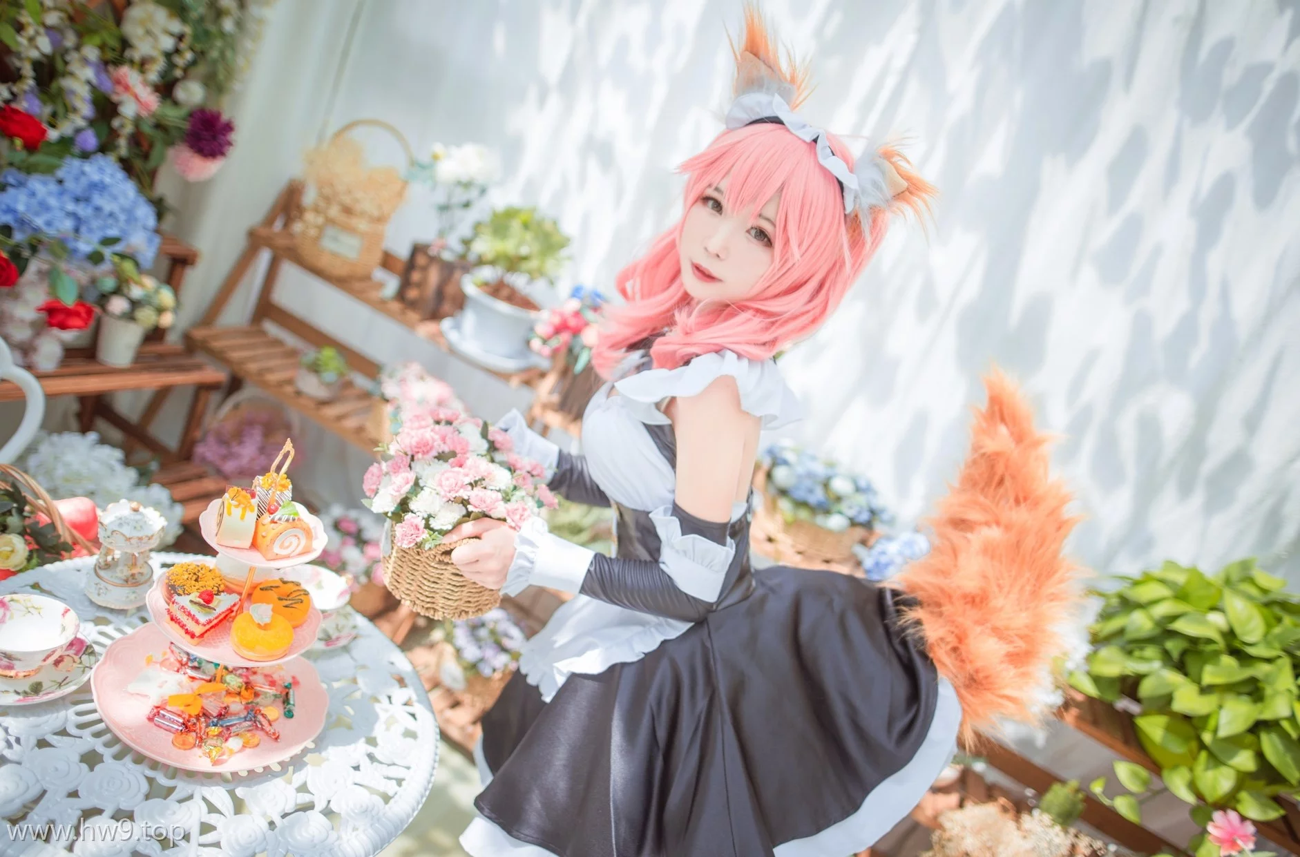 cosplay图片丨Coser北之北高清图片集之玉藻前女仆