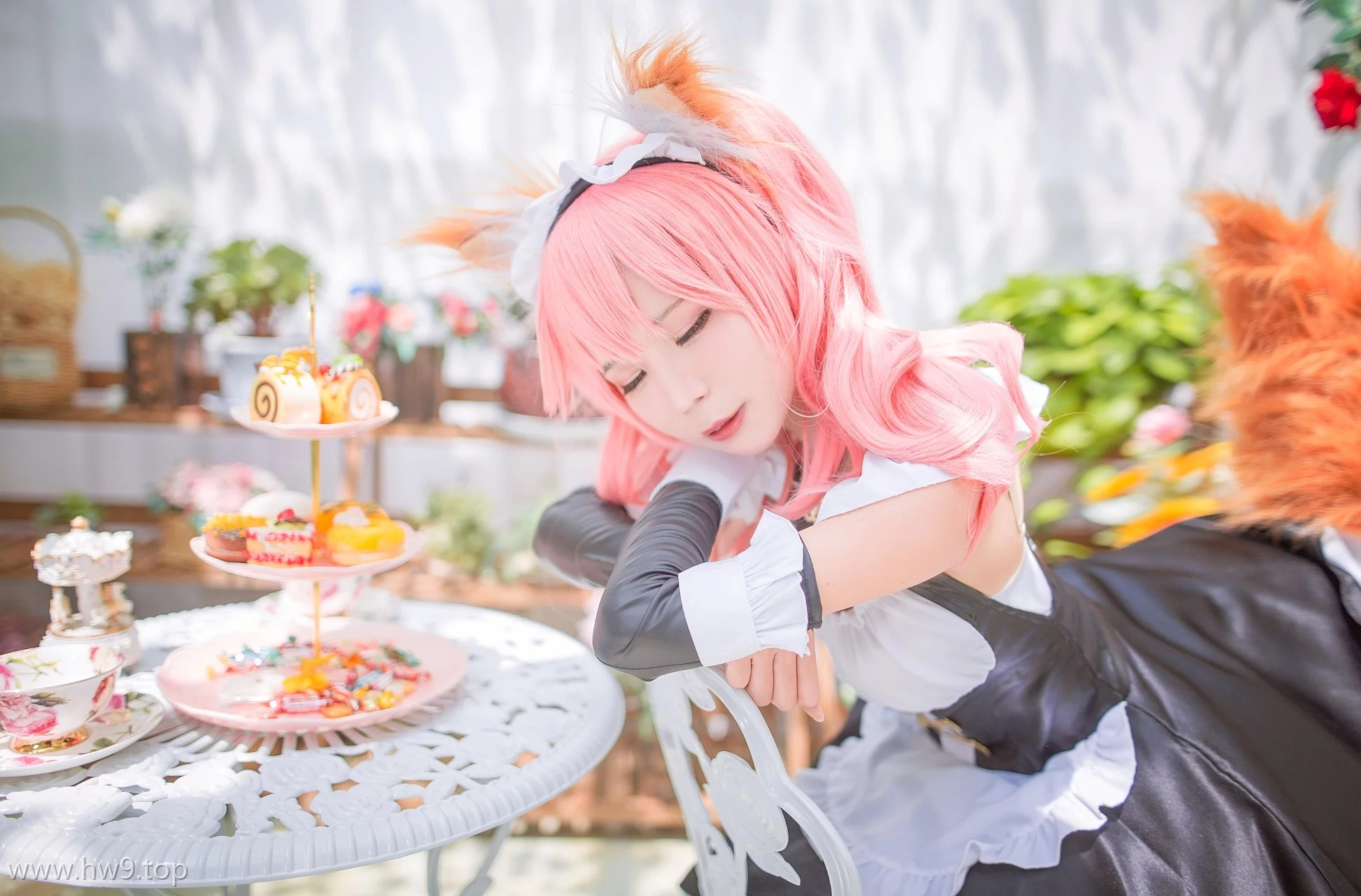 cosplay图片丨Coser北之北高清图片集之玉藻前女仆