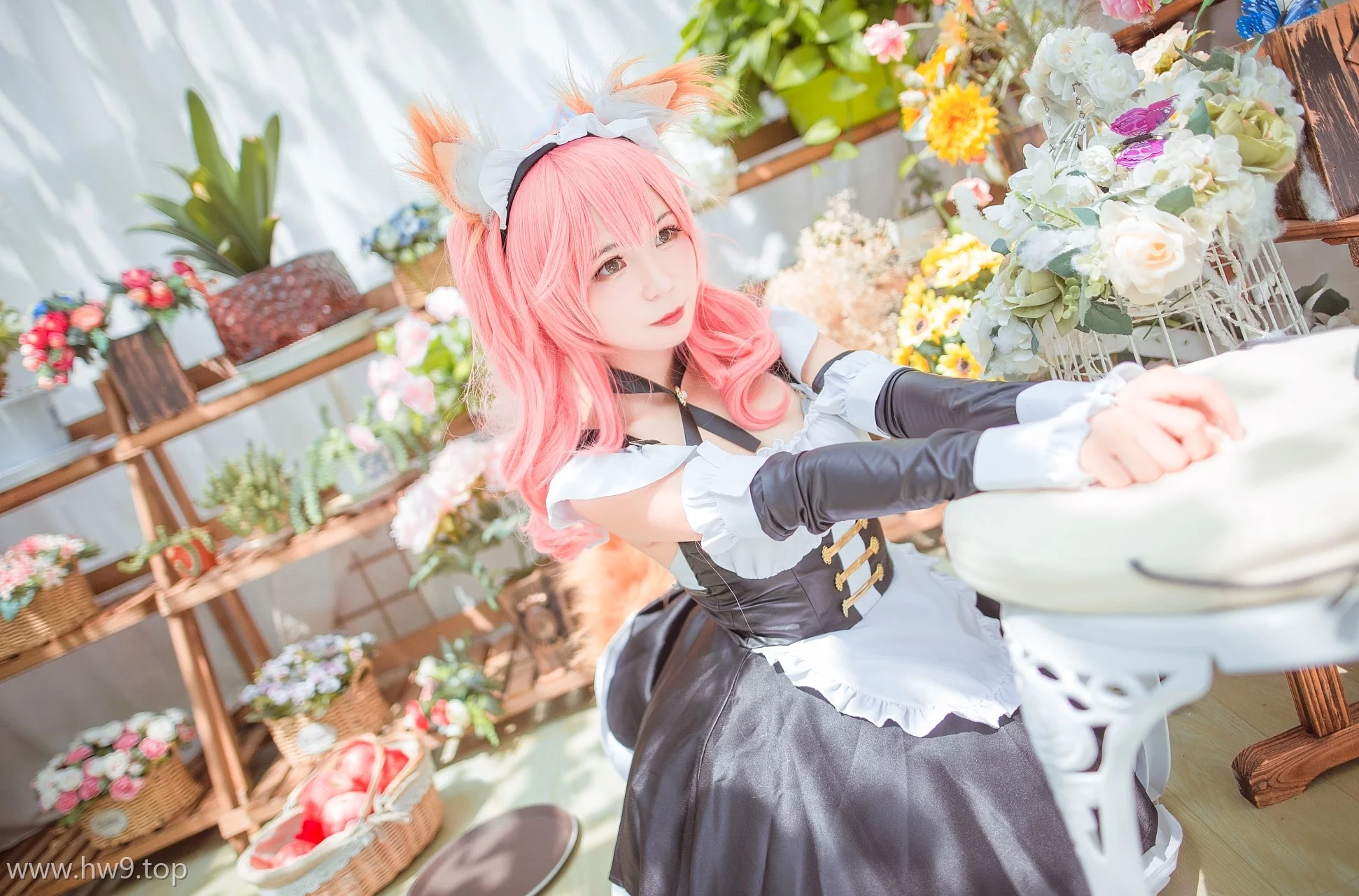 cosplay图片丨Coser北之北高清图片集之玉藻前女仆