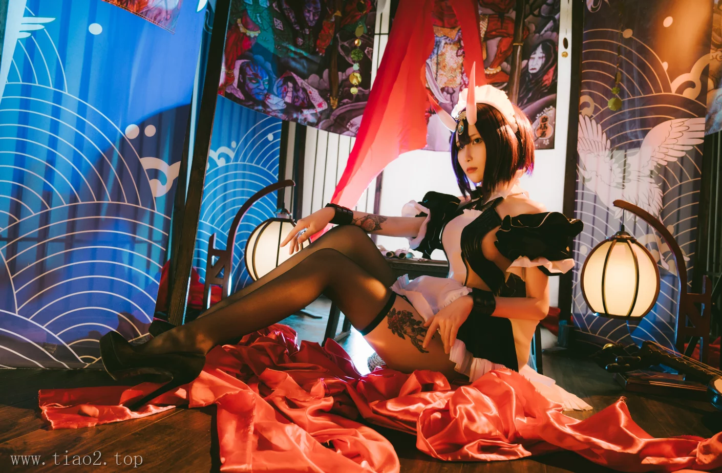 cosplay图片丨Coser_Vams子个人资料及cos酒吞童子鉴赏