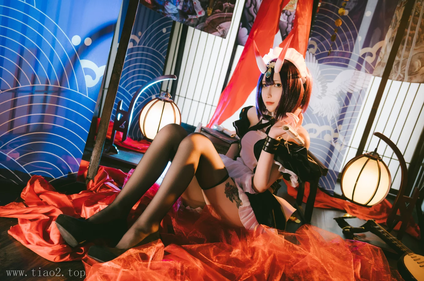 cosplay图片丨Coser_Vams子个人资料及cos酒吞童子鉴赏