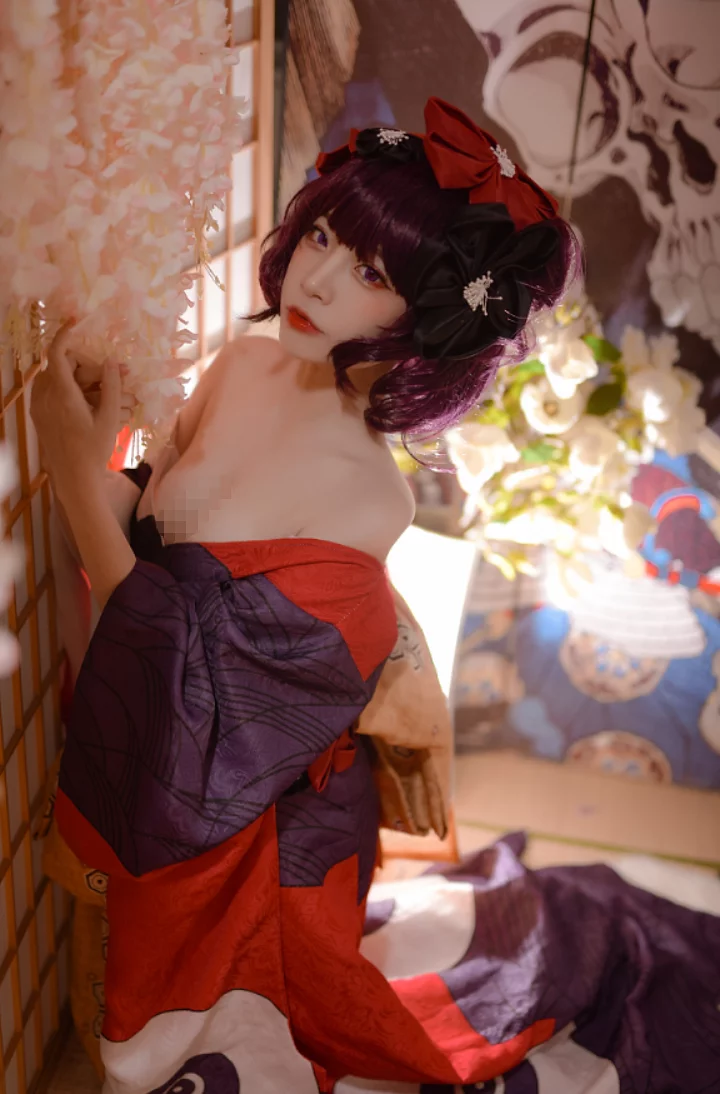 cosplay图片丨Coser二佐Nisa个人资料及摄影作品:Fate葛饰北斋欣赏