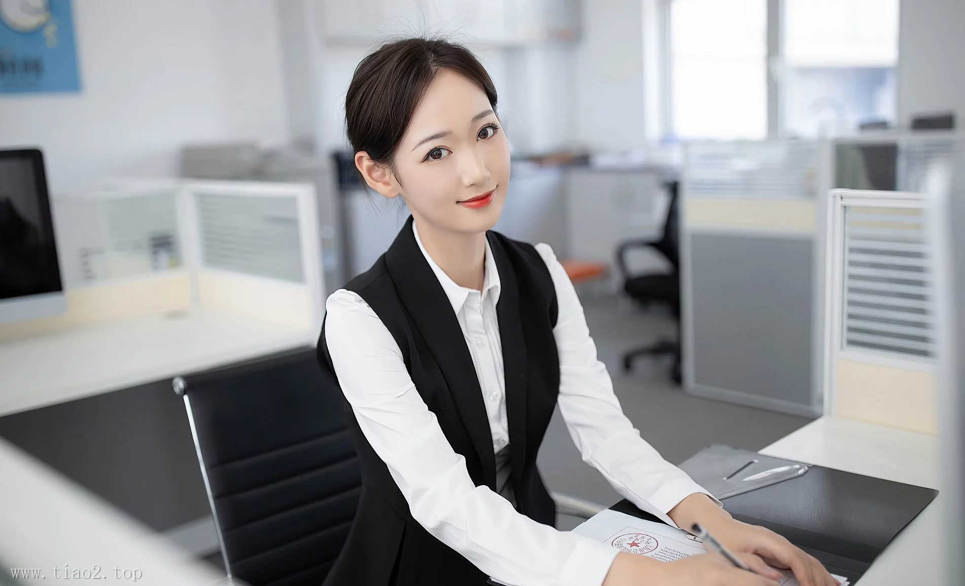 Xiuren图片丨语画界模特唐安琪-NO.2795秘书的模样