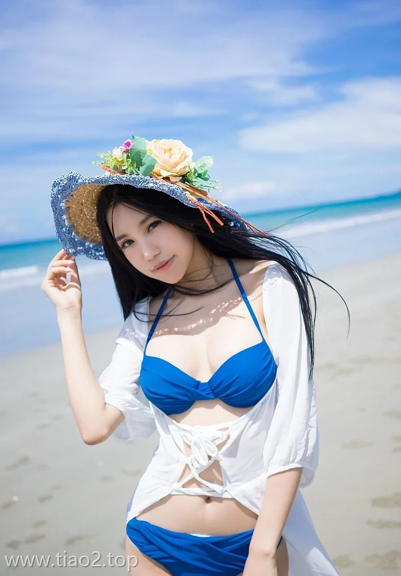 Xiuren图片丨TGOD模特绮里嘉Ula-迷人的海滩