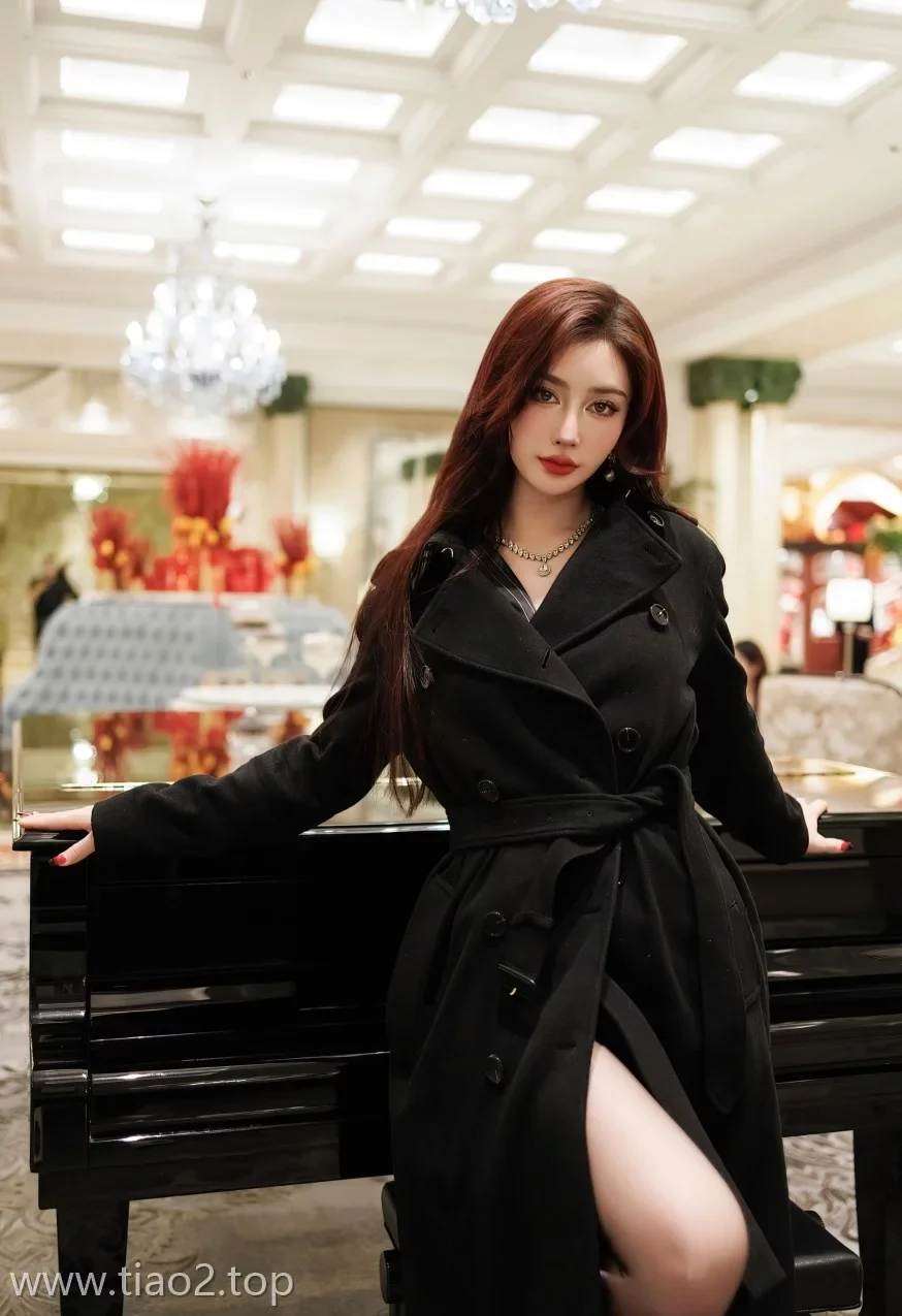 Xiuren图片丨IMiss模特蕾蕾醒了没-VOL.768期黑大衣气质女郎
