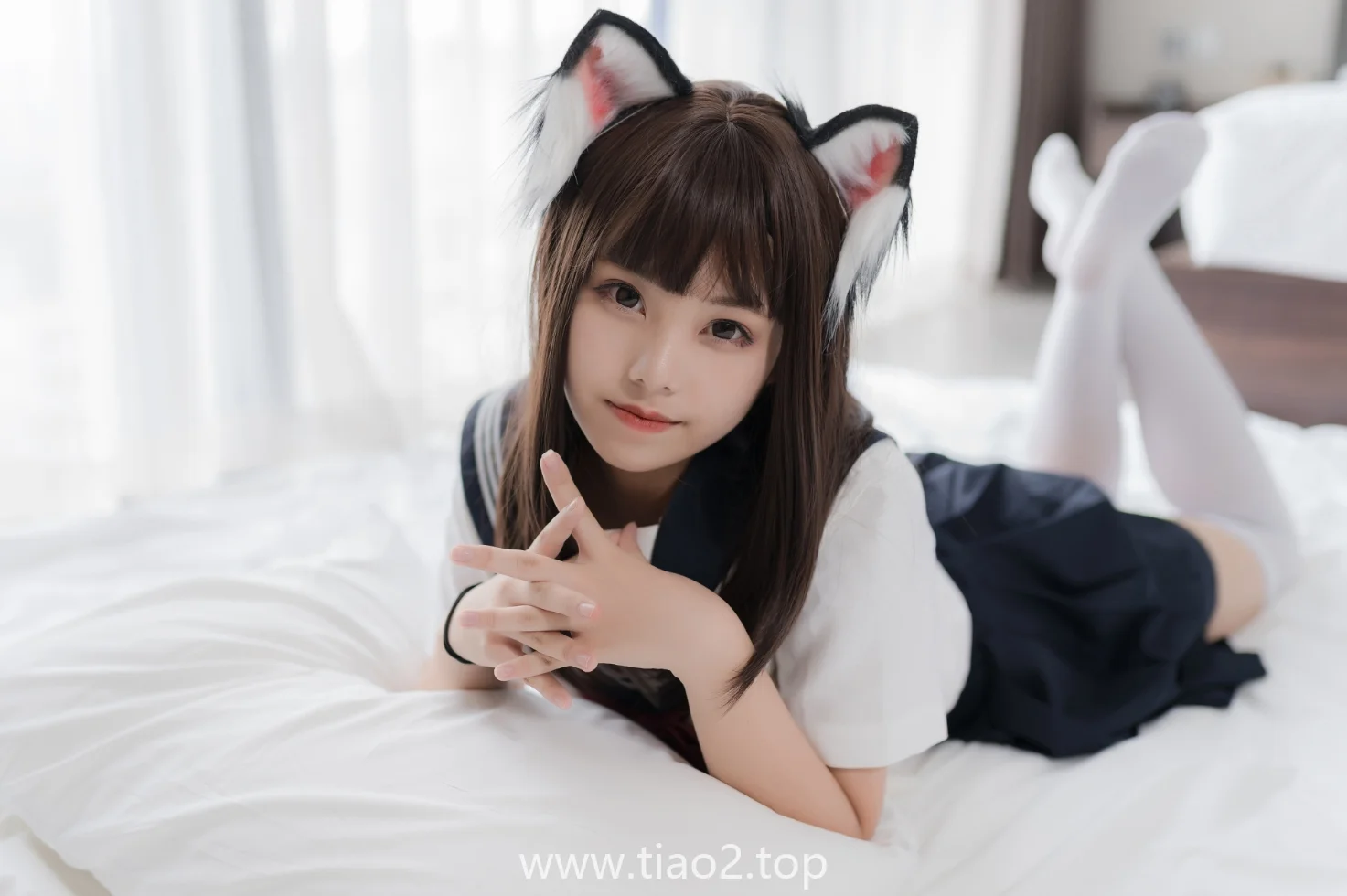 蜜汁猫裘猫耳JK40张,猫耳当装饰不是套路才看得出区别插图3