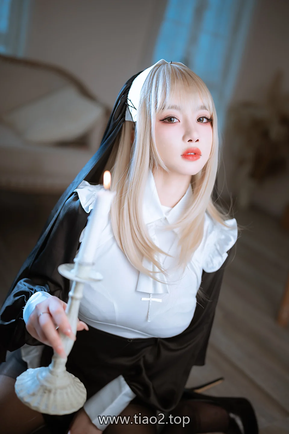鬼畜瑶在不在w 修女全身构图4