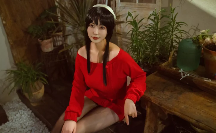 coser星澜是澜澜叫澜妹呀-约尔红毛衣[76P-525M]