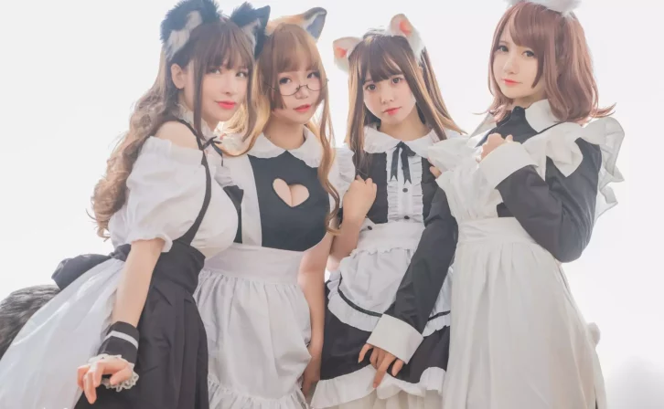 Coser_Yoko宅夏&小野妹子w&白金&前羽:四人彼女电子档欣赏