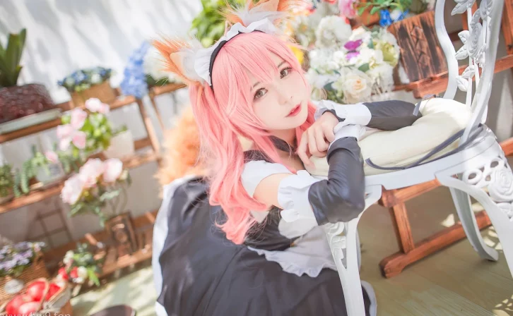 cosplay图片丨Coser北之北高清图片集之玉藻前女仆