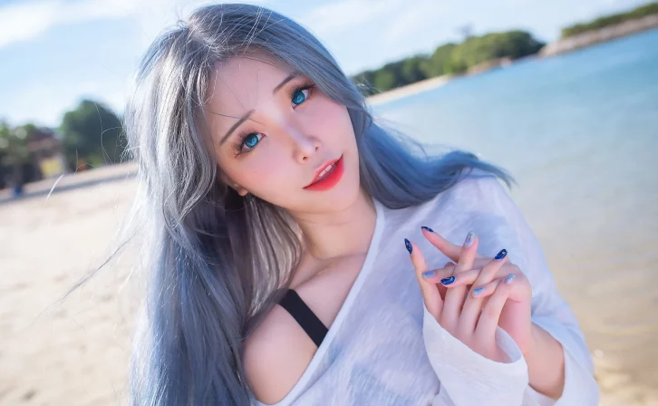 cosplay图片丨Coser_花リリ(Plant Lily)精美图片之Beach lily