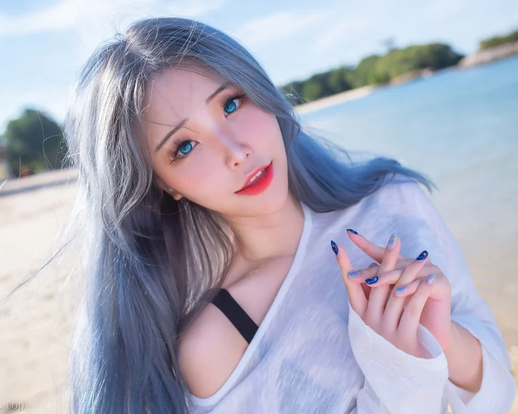 cosplay图片丨Coser_花リリ(Plant Lily)精美图片之Beach lily