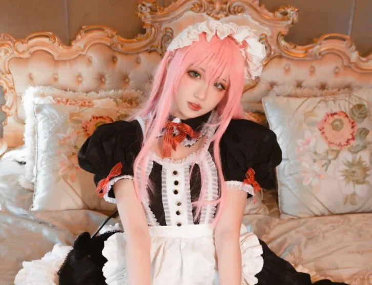 cosplay图片丨Coser瓦斯塔亚小龙虾全部图片之cos女仆