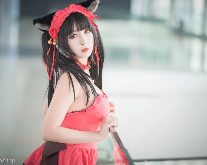 cosplay图片丨Coser雯粥粥i的私人订制粉色小猫欣赏