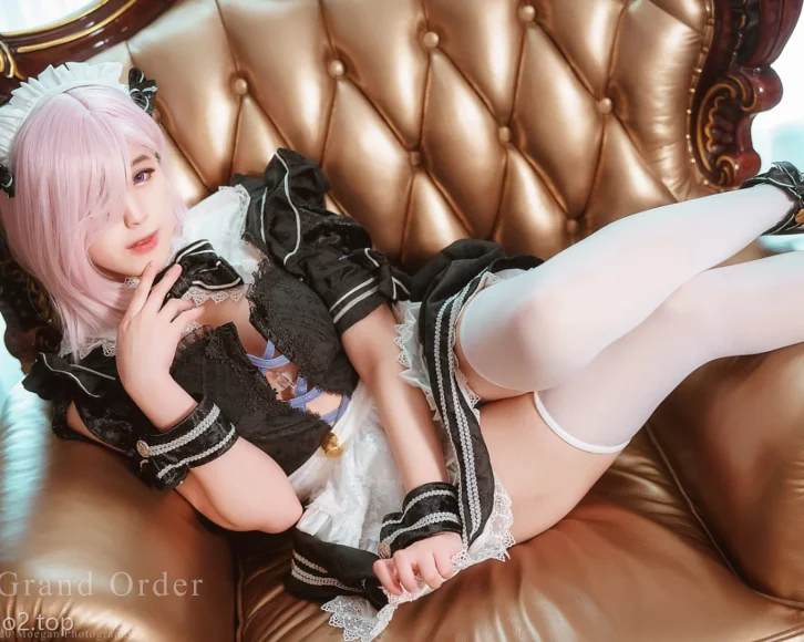 cosplay图片丨Coser_Hatori Sama(奈奈紀)-Mashu Kyrielight Maid[10P-49.8M]