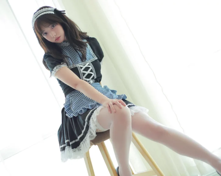 cosplay图片丨Coser雯妹不讲道理个人资料及作品黑裙女仆欣赏