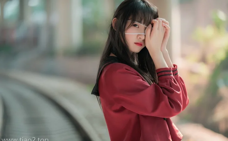 西呱呀呀呀铁轨成片cos,铁链甩脸+梨涡咬唇,这组我跪着看完