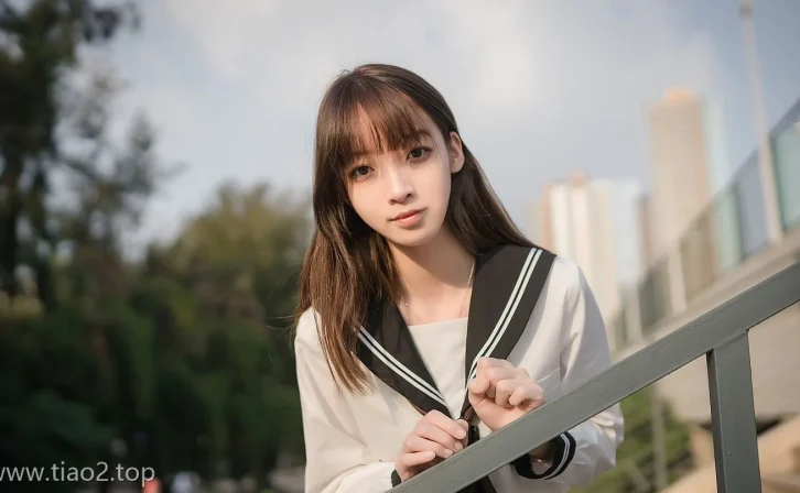 笑不活!Coser祖木子cos黄昏JK图,真实到像放学摸鱼被抓拍