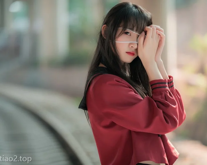 西呱呀呀呀铁轨成片cos,铁链甩脸+梨涡咬唇,这组我跪着看完