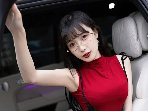 Xiuren图片丨语画界模特林星阑-VOL.950车内的故事