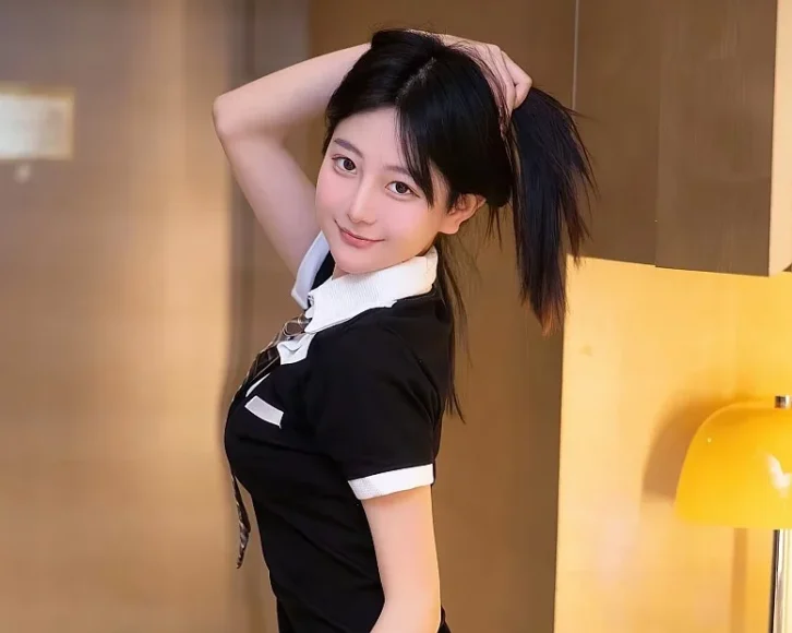 Xiuren谢小蒽(幼幼)NO.6210黑色连衣,解锁海量高清美图