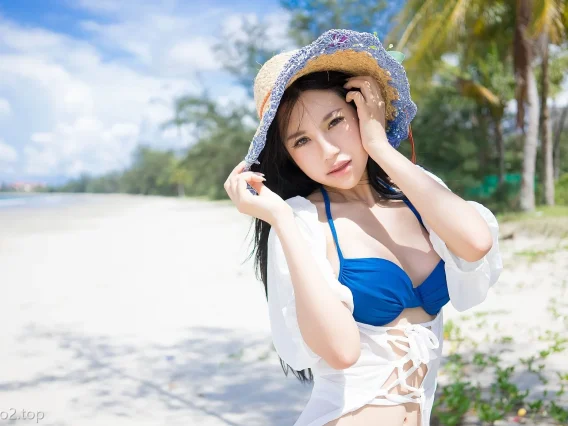 Xiuren图片丨TGOD模特绮里嘉Ula-迷人的海滩