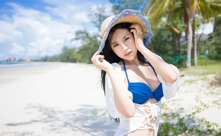 Xiuren图片丨TGOD模特绮里嘉Ula-迷人的海滩