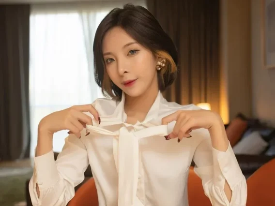 Xiuren图片丨秀人模特陈小喵-No.2835期白衫红裙办公秘书