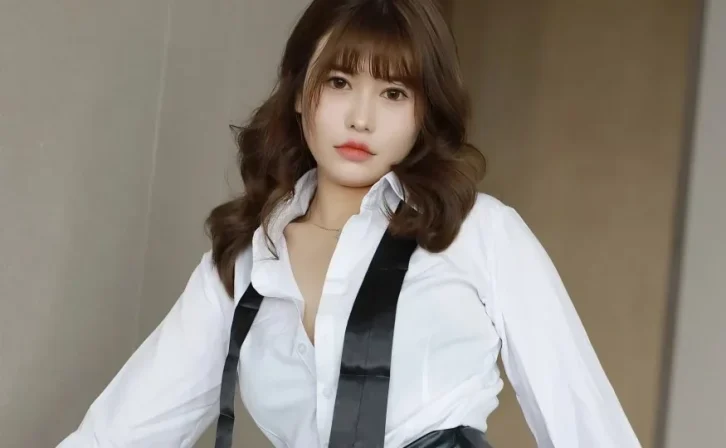 Xiuren图片丨秀人模特甜妮-NO.4487期白衫与黑皮短裙