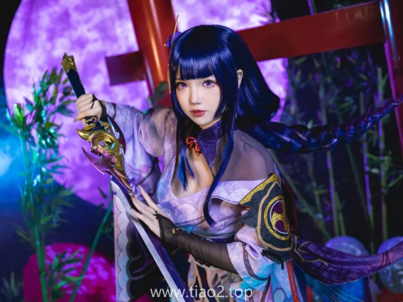 美图欣赏丨Coser雪晴Astra:NO.042-雷电将军[62P+1V-926.1M]