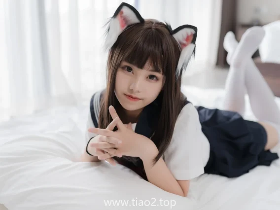 蜜汁猫裘猫耳JK40张,猫耳当装饰不是套路才看得出区别